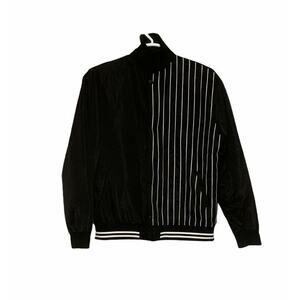 Nana Judy black white stripes Button Jacket Size XL